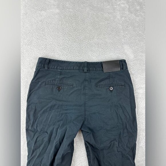 Dolce Gabbana Womens Size 40 EU/4 US/8 UK Navy Blue Button Fly Pants Button Cuff - Picture 10 of 14